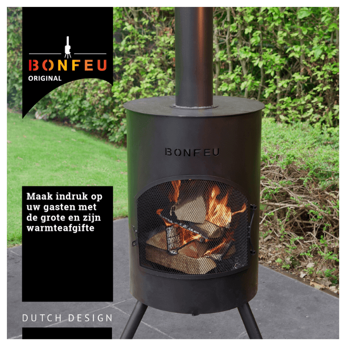 BonFeu BonTon 40 Zwart Tuinhaard