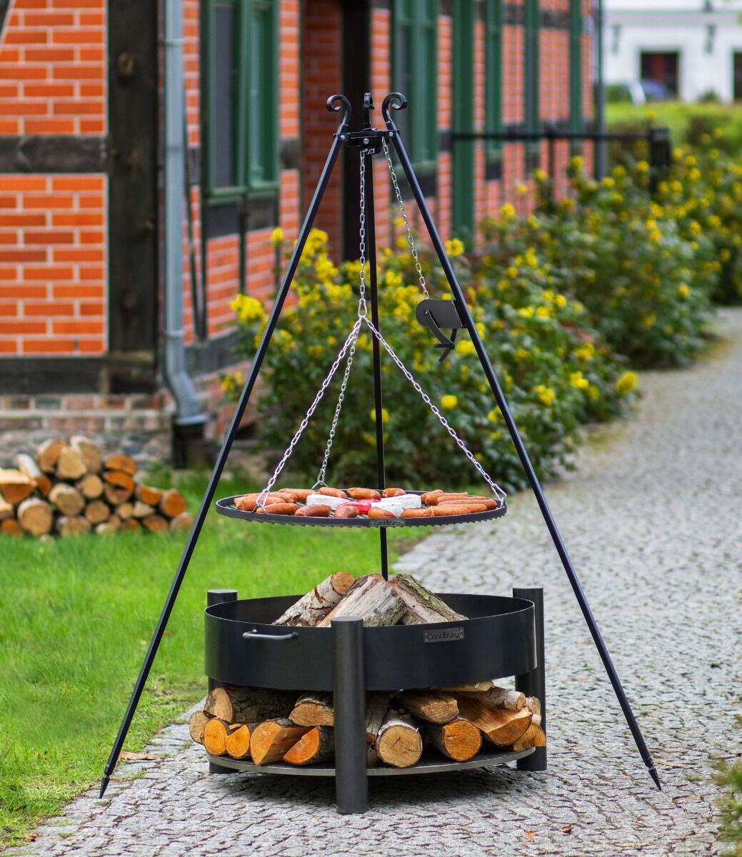 CookKing Driepoot 180 cm met Grillrooster + Katrol