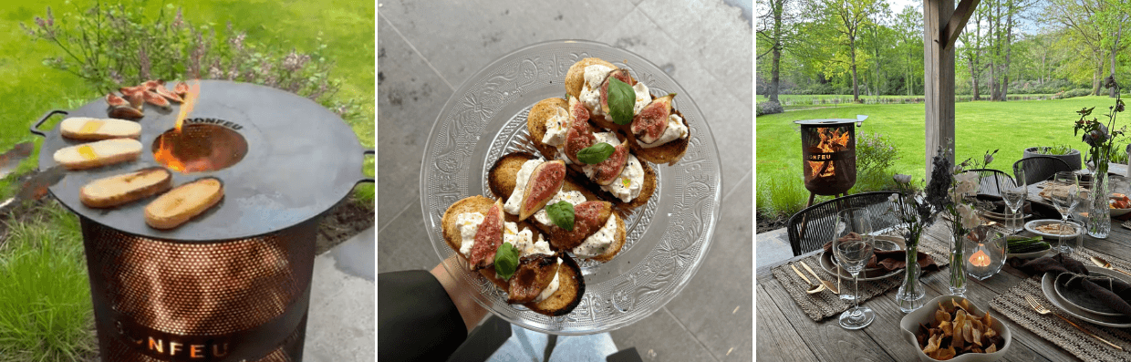 Bonves plancha bruschetta met vijgen